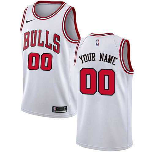 Men's Nike Chicago Bulls Customized Swingman White Association NBA Jersey,We sell and wholesale Men's Nike Chicago Bulls Customized Swingman White Association NBA Jersey on line form chian!